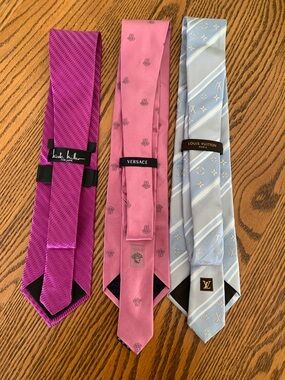 LV & VERSACE & NICOLE MILLER Silk Tie LUXURY bundle